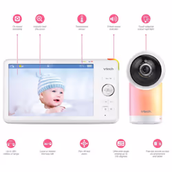VTech RM7766 HD 7'' Wi-Fi 1080p Pan And Tilt Smart Video Baby Monitor - Additional view 5