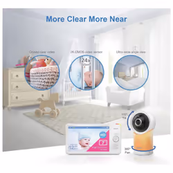VTech RM7766 HD 7'' Wi-Fi 1080p Pan And Tilt Smart Video Baby Monitor - Additional view 6