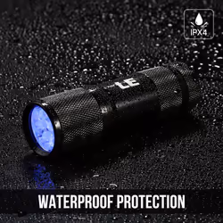 LE Ultra Violet LED Flashlight/Blacklight, UV LED Flashlight, 9 LED 395nm, Pet Urine & Stain Detector, 3 AAA Batteries Included, Find Stains on...