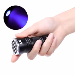 LE UV Torch, 21 LED 395nm Ultra Violet Flashlight, Black light Detector for Pet Urine, Stain, Bed Bug on Clothes, Carpet or Rugs, 3 AAA Batteries...