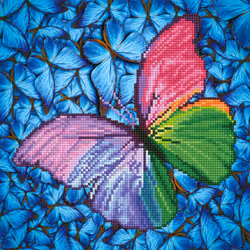 Diamond Dotz Flutter By Pink, Boy/Girl, Adult, Flutter By Pink, Multicolour, 4338 pc(s), 305 mm