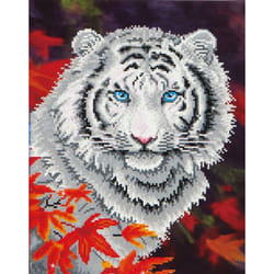 Diamond Dotz White Tiger In Autumn