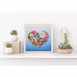 Diamond Dotz Flower Heart