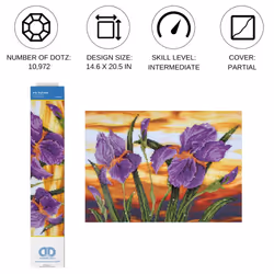 Diamond Dotz Iris Sunset