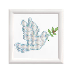 Diamond Dotz Dove of Peace with Frame