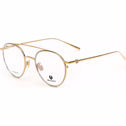 Belstaff JAGGED-CLIP-ON-DORADO-GRIS JAGGED CLIP ON 53 DORADO GRIS Opticals with Clip On Sunglasses