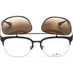 Belstaff HATCHER-NEGRO-W HATCHER 55 NEGRO W Opticals with Clip On Sunglasses