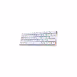 K630 Dragonborn 60% Wired RGB Gaming Keyboard, 61 Keys Compact Mechanical Keyboard with Tactile Red Switch, Pro Driver Support, White