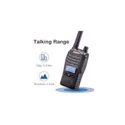 BF-88ST Pro PMR446 Walkie Talkie, Upgraded Long Range Rechargeable License-Free Two Way Radios with LCD Display, VOX Dual Watch, Desktop Charger and
