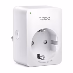 TP-Link Tapo Mini Smart Wi-Fi Socket, Energy Monitoring, Indoor, White, Home, Office, Status, Android, iOS, Wireless