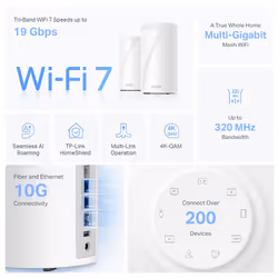 TP-Link BE19000 Tri-Band Whole Home Mesh WiFi 7 System - Additional view 5