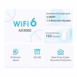 TP-Link AX3000 Whole Home Mesh WiFi 6 Unit - Additional view 4