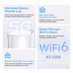 TP-Link 5G AX3000 Whole Home Mesh WiFi 6 Gateway - Additional view 4