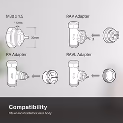 Kasa Smart Thermostatic Radiator Valve Starter Kit - Additional view 7