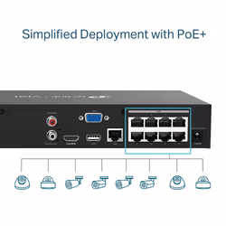 TP-Link VIGI 8 Channel PoE+ Network Video Recorder - Additional view 6