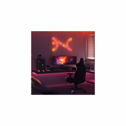 Nanoleaf Lines Starter Kit, 9 Smart Light Bars LED RGBW - Backlit Modular Wi-Fi Colour Changing Wall Lights, Music & Screen Sync, Works with Alexa - Additional view 5