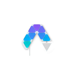 Nanoleaf Shapes Mini Triangle Starter Kit, 9 Smart Light Panels LED RGBW - Modular Wi-Fi Colour Changing Wall Lights, Works with Alexa Google