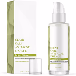 Project E Beauty Clear Care Anti-Acne Essence | Skin Care Facial Anti Acne Pimple Gel Treatment 50ml 1.7oz