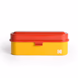 KODAK Film Case - for 5 Rolls of 35mm Films - Compact  Retro Steel Case to Sort and Safeguard Film Rolls (Red) (Film is not Included)
