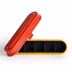 KODAK Film Case - for 5 Rolls of 35mm Films - Compact  Retro Steel Case to Sort and Safeguard Film Rolls (Red) (Film is not Included) - Additional view 4