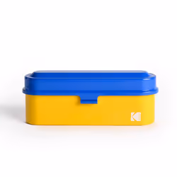 KODAK Film Case - for 5 Rolls of 35mm Films - Compact  Retro Steel Case to Sort and Safeguard Film Rolls (Blue) (Film is not Included)