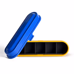 KODAK Film Case - for 5 Rolls of 35mm Films - Compact  Retro Steel Case to Sort and Safeguard Film Rolls (Blue) (Film is not Included) - Additional view 4