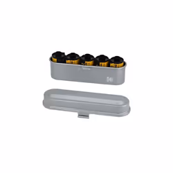 KODAK Film Case - for 5 Rolls of 35mm Films - Compact  Retro Steel Case to Sort and Safeguard Film Rolls (Silver) (Film is no ...