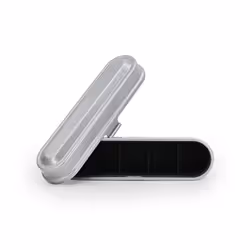 KODAK Film Case - for 5 Rolls of 35mm Films - Compact  Retro Steel Case to Sort and Safeguard Film Rolls (Silver) (Film is not Included) - Additional view 4