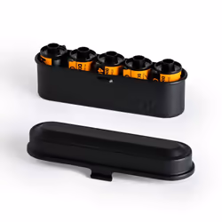 KODAK Film Case - for 5 Rolls of 35mm Films - Compact Retro Steel Case to Sort and Safeguard Film Rolls (Black) (Film is not ...