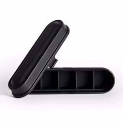 KODAK Film Case - for 5 Rolls of 35mm Films - Compact  Retro Steel Case to Sort and Safeguard Film Rolls (Black) (Film is not Included) - Additional view 4