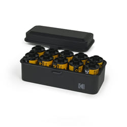 KODAK 120/135 Film Case - for 8 Rolls of 120 Films / 10 Rolls of 35mm Films - Retro Steel Case to Sort & Safeguard Film Black Film is not Included