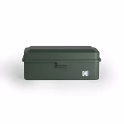 KODAK 120/135 Film Case - for 8 Rolls of 120 Films / 10 Rolls of 35mm Films - Retro Steel Case to Sort & Safeguard Film  Olive  Retro