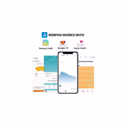 RENPHO USB Rechargeable Smart Body Fat Scales, Digital Bathroom Weighing Scale Bluetooth Scale with Baby Mode, Body Composition Monitor for Body