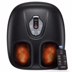RENPHO Foot Massager Machine with Air Compression & 3 Heating Levels  Heated Shiatsu Foot Massager with Wireless Remote Contr ...