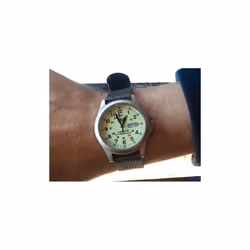 Lorus Military Lumibrite Dial Day-Date Grey Nylon Strap Gents Watch RXF41AX7