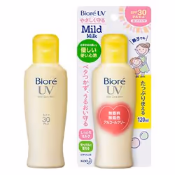 Biore Sarasara UV Sun Mild Care Milk 120ml, Milk, Unisex, Protection, Universal, 120 ml, Bottle