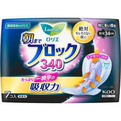 KAO Laurier Super Absorption Guard 340 7pcs (Quasi-drug) Sanitary napkin for night Laurier Super Absorption Guard
