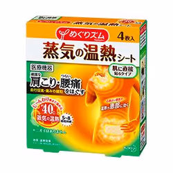 Megrhythm 4901301262509, Warming, Rectangle, Back pain, Neck stiffness, Ower back pain, Stomach pain, 40 °C, 8 h, 5 pc(s)