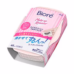 Biore Make up Remover Fukudake Cotton Uruoi Rich Body 44 sheets, Cleansing wipe, Women, Universal, Hydrating, Moisturizing, B ...