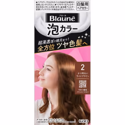 KAO Blaune Bubble Color 2Lighter Light Brown 108ml (Quasi-drug) Foam for Graying Hair Colorant for Gray Hair For use in the e ...