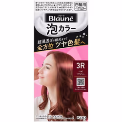 KAO Blaune Bubble Color 3R Rose Brown 108ml (Quasi-drug) Foam for Graying Hair Colorant for Gray Hair For use in the entire d ...