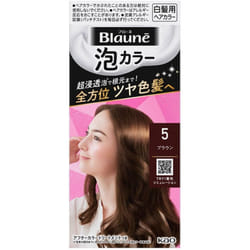 KAO Blaune Bubble Color 5 Brown 108ml (Quasi-drug) Foam for Graying Hair Colorant for Gray Hair For use in the entire dyeing process (one-time use typ