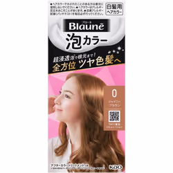 KAO Blaune Bubble Color 0 Shiny Brown 108ml (Quasi-drug) Foam for Graying Hair Colorant for Gray Hair For use in the entire d ...