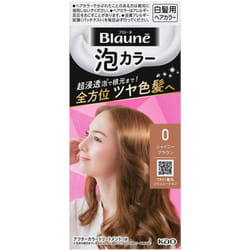 KAO Blaune Bubble Color 0 Shiny Brown 108ml (Quasi-drug) Foam for Graying Hair Colorant for Gray Hair For use in the entire dyeing process (one-time u