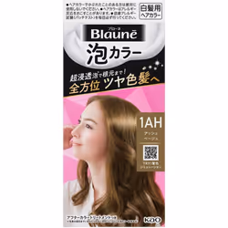 KAO Blaune Bubble Color 1AH Ash Beige 108ml (Quasi-drug) Foam for Graying Hair Colorant for Gray Hair For use in the entire d ...