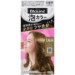 KAO Blaune Bubble Color 1AH Ash Beige 108ml (Quasi-drug) Foam for Graying Hair Colorant for Gray Hair For use in the entire dyeing process (one-time u