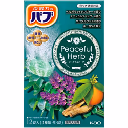 KAO Babu Peaceful Herb 12 Tablets (Quasi-drug) Carbon dioxide gas (hot bath) Babu Hot bath Carbon dioxide gas (hot bath) Babu