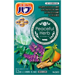 KAO Babu Peaceful Herb 12 Tablets (Quasi-drug) Carbon dioxide gas (hot bath) Babu Hot bath Carbon dioxide gas (hot bath) Babu