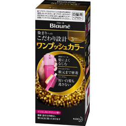 KAO Blaune One Push Color 3 Light Light Brown 80g (Quasi-drug) Foam for Graying Hair Colorant for Gray Hair Always perform a skin allergy test (patch