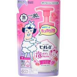 KAO Biore u Biore-u Body Wash that comes out in foam - Rose - Refill 480ml General Purpose (Biore II) Body Soap Wet your skin, take 1-2 pumps of foam,
